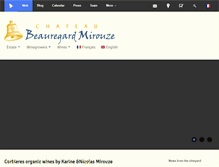 Tablet Screenshot of beauregard-mirouze.com